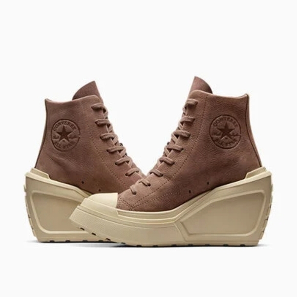 Converse SQUARED Chuck 70 De Luxe Lug Wedge Coffee Break/Ortholite Cushioning - Picture 2 of 15